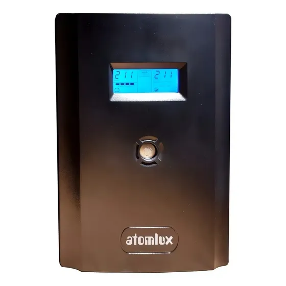 UPS Atomlux 3500VA Interactiva 6 Tomas Protección Sobrecarga Batería USB