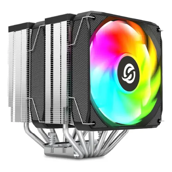 Cooler CPU Doble Torre ARGB TDP 260W INTEL AMD Solarmax CC-621A