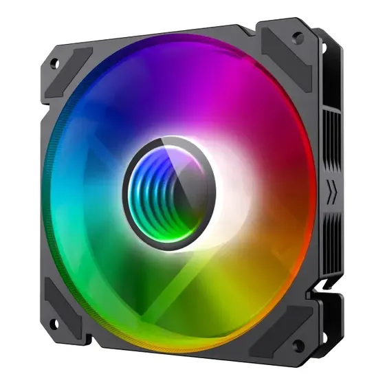 Ventilador Gamer GameMax FN-12 Rainbow de 120mm con LED ARGB para Gabinete