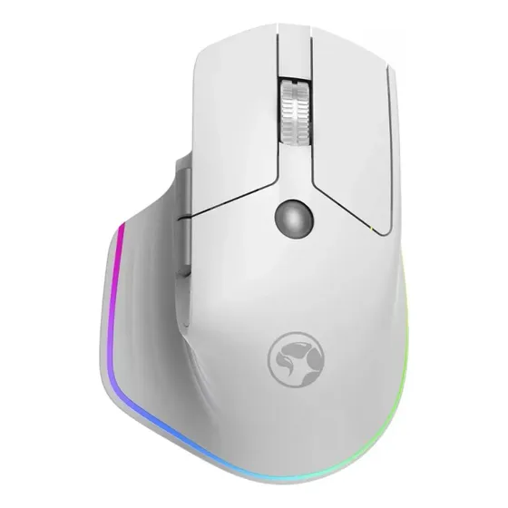 Mouse Gamer Inalámbrico Marvo G803 RGB 4000DPI Blanco Bluetooth