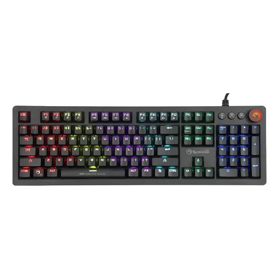 Teclado Mecánico Kg917 Switch Blue Keys 107 Marvo Scorpion