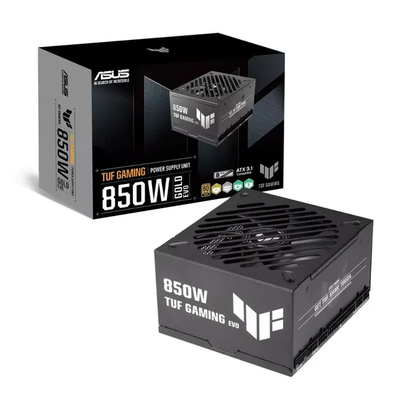 Fuente de Alimentación ASUS TUF Gaming 850W ATX 3.0 80 Plus Gold Modular para PC