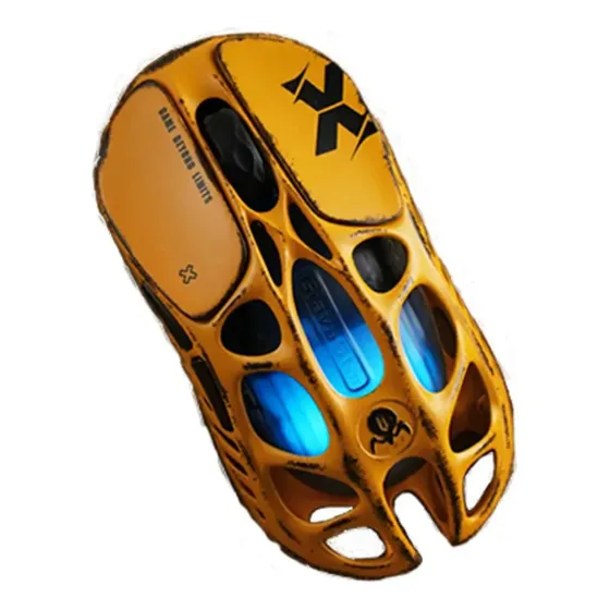 Mouse Inalámbrico Gravastar X Pro 32000 Dpi Wireless 8k Battle Worn Yellow