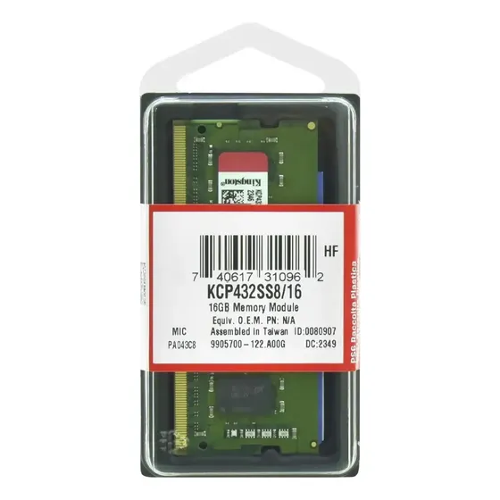 Memoria Ram 16gb Kingston Ddr4 Sodimm 3200mhz