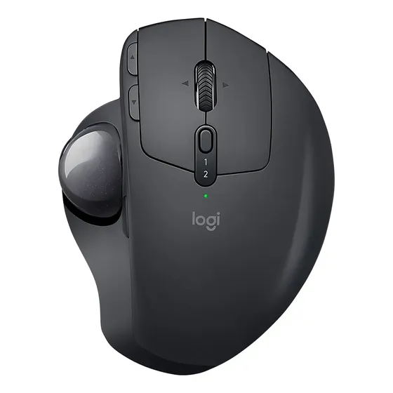 Mouse Logitech Mx Ergo Trackball Inalámbrico Ergonómico Color Negro