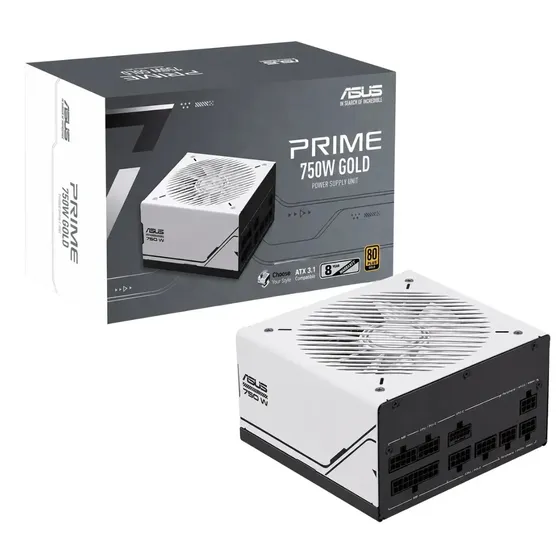 Fuente De Alimentacion ASUS Prime 750W Gold 62A 80 Plus Gold Full Modular ATX 3.1 PCIe 5.1 Para PC Gamer Fuente De Poder AP-750G