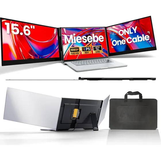 Monitor Extensor Miesebe P7 Pro Triple 15.6 Fhd 1080p