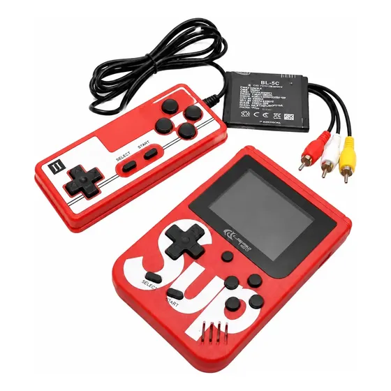 Consola Portátil - Para Tv/av Game + Control + Cable Av