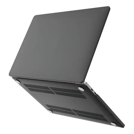Protector Acrílico Antigolpes MacBook Air 13" A3240 Negro Mate Ventilado Megan Tech