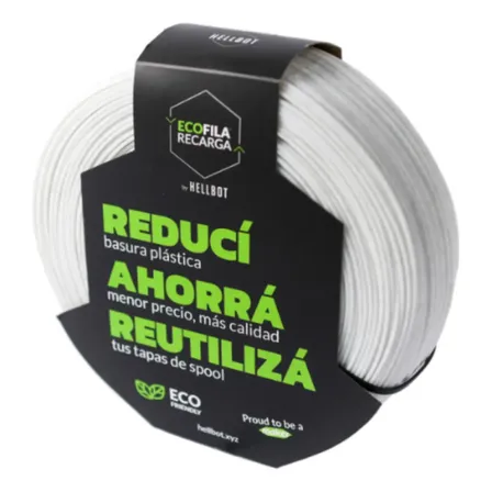 Filamento Hellbot Ecofila Recarga Pla 1,75mm 1kg V2 Color Marmol