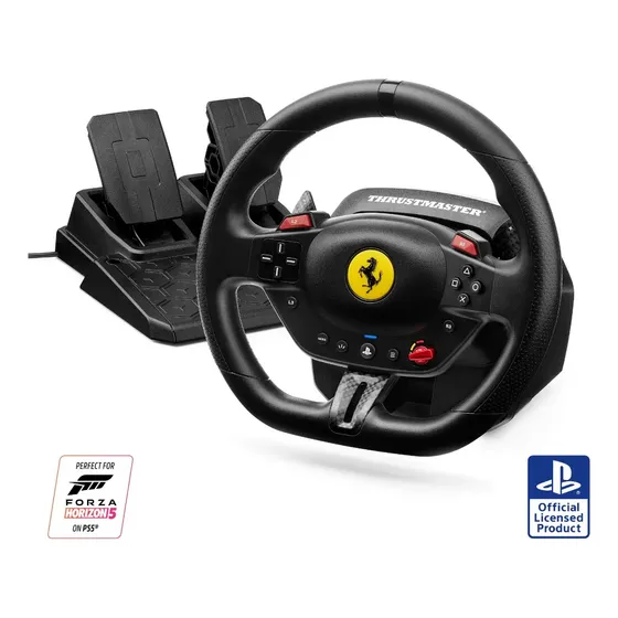Volante Y Pedalera Thrustmaster T98 Ferrari 296 Gtb Pc Ps4 Negro