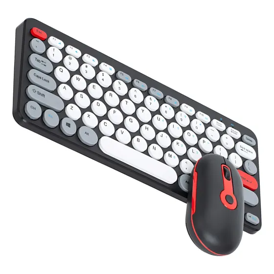 Combo Silencioso De Teclado Y Ratón Inalámbricos 2.4g Ergonó