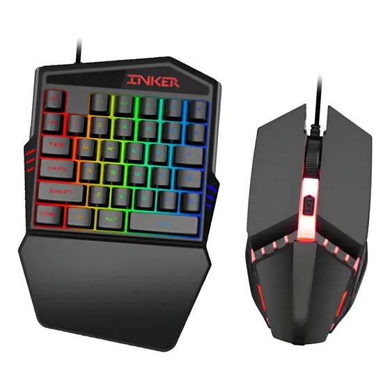 Juego De Teclado Y Ratón Rgb Con Teclado + Ratón