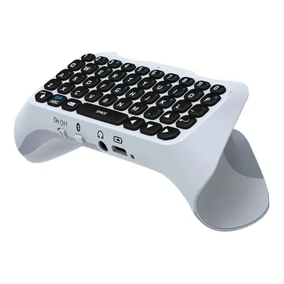 Teclado controlador inalámbrico Bluetooth Dualsense Ps5, color blanco