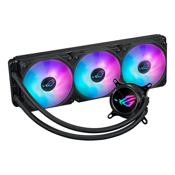 Watercooler Cpu Rog Strix Asus Lc Iii 360 Argb Enfriamiento Líquido Gamer Black