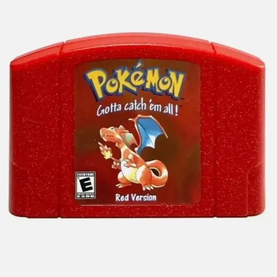 Tarjeta De Juego Pokémon Red Version Para N64 Games Cartridg