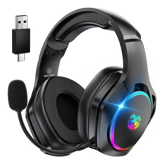 Auriculares Gaming Inalámbricos Tatybo Wt01 40h 7.1 Sonido
