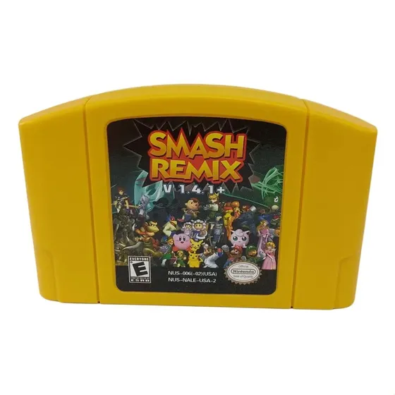 Smash Remix V1.4.1 (carcasa Amarilla) Para N64