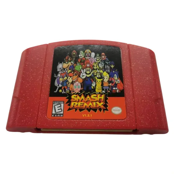 Smash Remix1.3.1 (carcasa Roja) Para N64