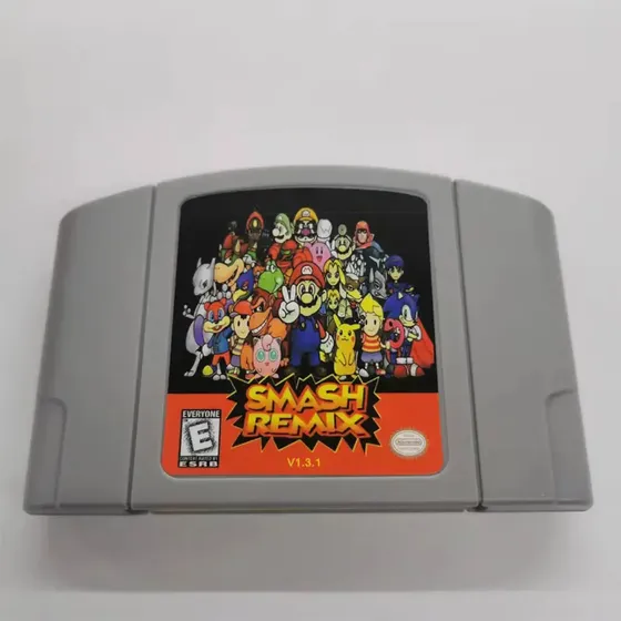 Tarjeta De Juego Smash Remix V1.3.1 Para N64 Games Cartridge