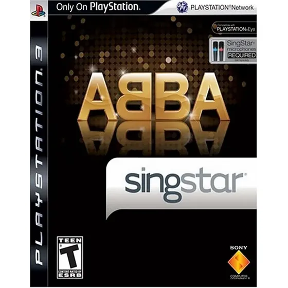 Singstar Abba para PS3, Juego Físico de Música, Multijugador hasta 8 Jugadores