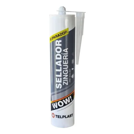 Sellador Canaletas Zingueria Aluminio Cartucho 400 Grs Telplast