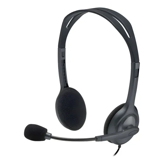 Auriculares Headset Logitech H111 Microfono Skype 3.5 Mm
