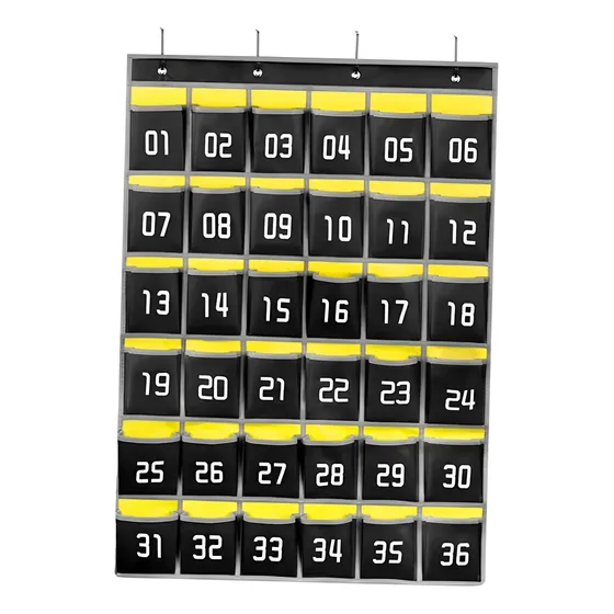 Organizador De Bolsillo Para El Aula, Soporte 36 Bolsillos
