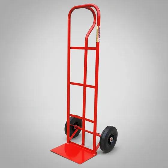Carrito De Carga Zorra Tubo Carreta Plataforma 200 Kg Acero Rojo