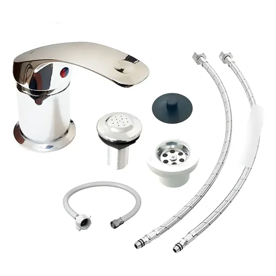 Grifería Monocomando Bidet Centralfer B9090 Cromo Color Plateado