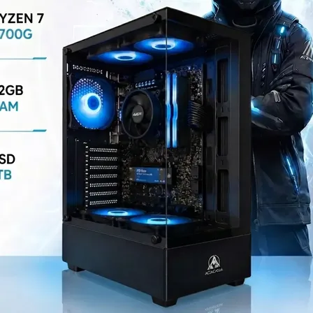 Pc Armada Gamer Amd Ryzen 7 5700g 32gb 960gb Rgb Wifi !