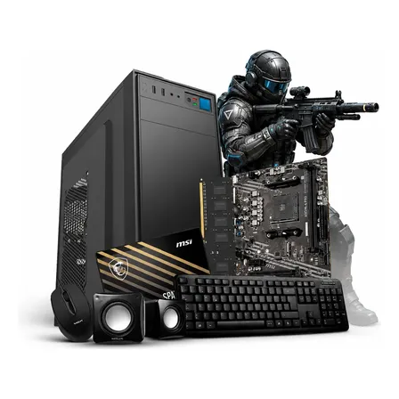 Kit Pc Mother Msi A520 Ram 8gb Ssd 480gb Amd Am4 Kelyx 480 Gb 8 Gb No Especificado