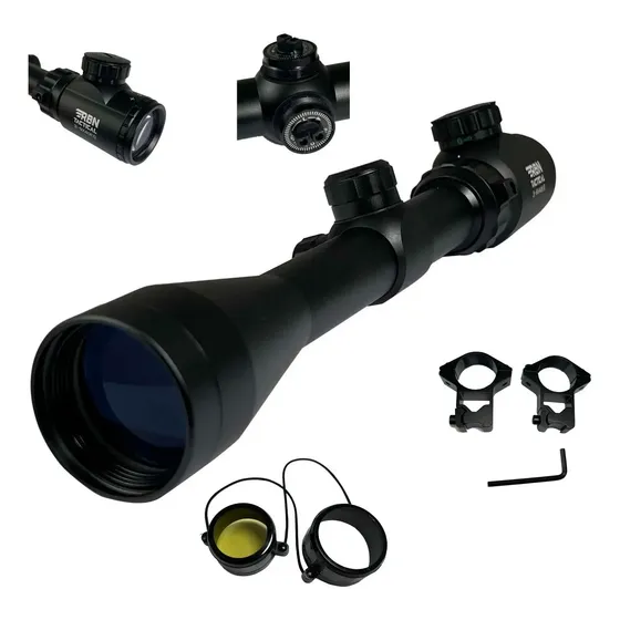Mira Telescópica 3-9x40 R4 Iluminado Rifle Aire Carabina