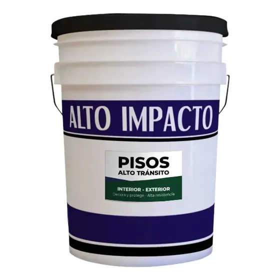Pintura Para Pisos Al Agua X 20 Lts Acabado Mate Color Verde