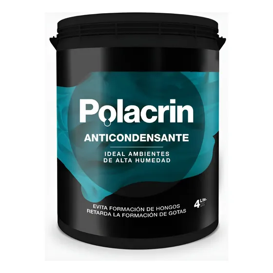 Pintura Polacrin Latex Anticondensante Color Blanco 4 Litros