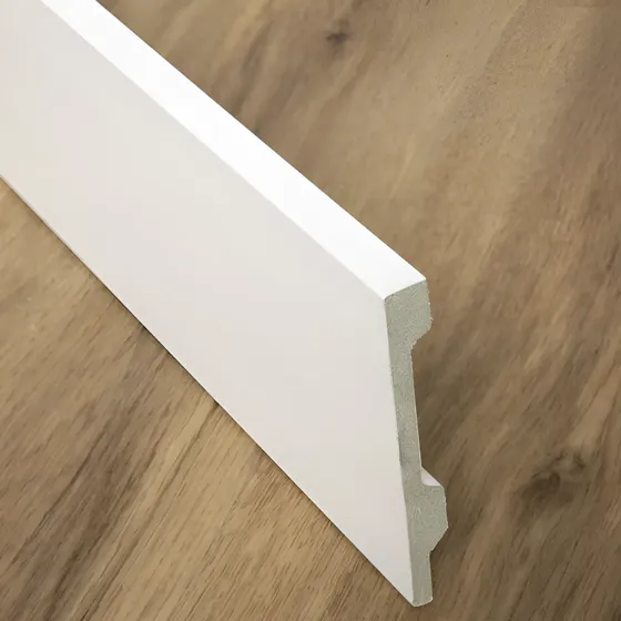 Zocalo De Pvc Blanco 12 Cm Anti Humedad Por Tira 2,85 M