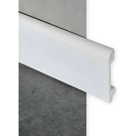 Zócalo Eps Pvc Blanco Resistente Agua 2.4m Mate