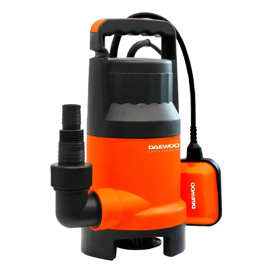 Bomba Sumergible Desagote Agua Sucia Daewoo 750w 1hp Naranja