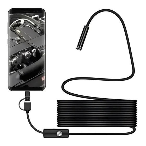Cámara Endoscópica Smart Shop 10m 6 LEDs USB Micro USB Tipo-C Impermeable