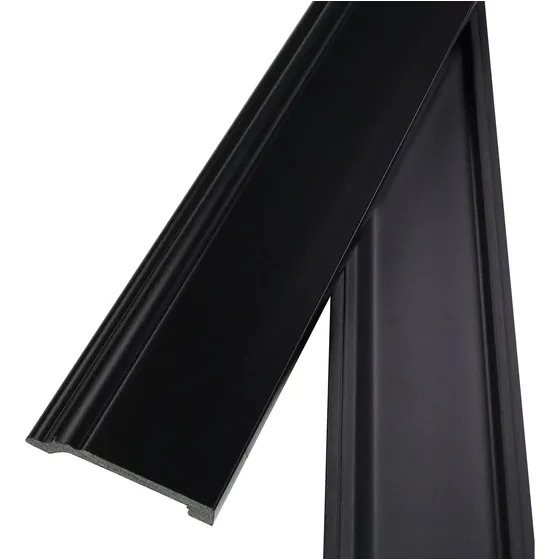Zocalo Eps Antihumedad Pvc Piso Vinilico 8cm Negro