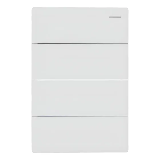 Llave de Luz Táctil Macroled Milan con 4 Puntos Blanca