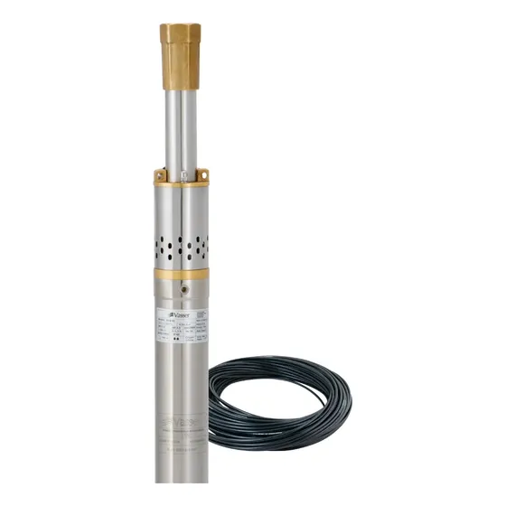 Bomba Agua Riego Sumergible Pozo 2pulgadas Vasser Bt2 0.5 Hp