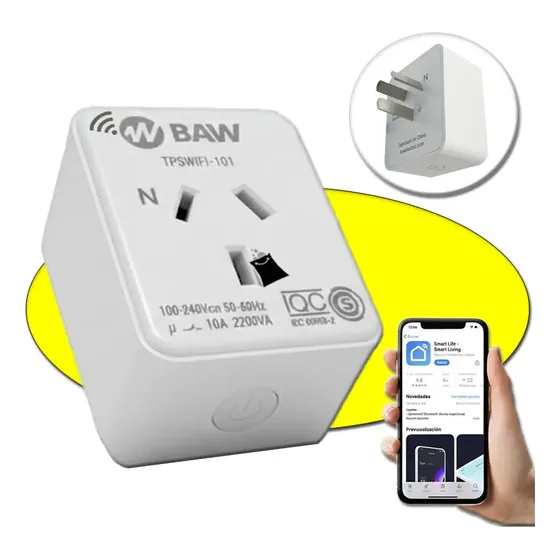 Enchufe Wifi Baw Inteligente Smart 220v Celular Alexa Google
