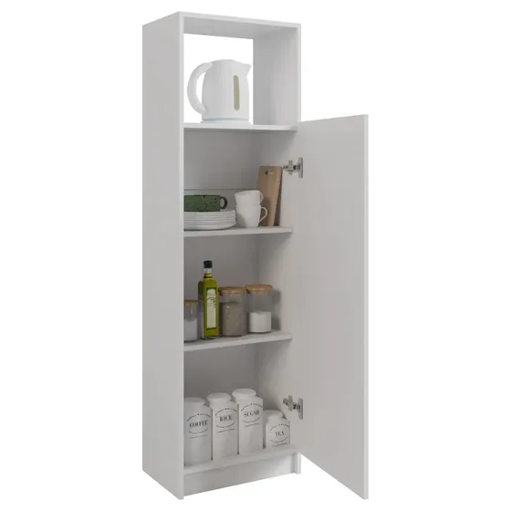 Despensero Cocina Organizador Mueble Lavadero Alacena Multiuso Melamina Blanco Estantes Guardado
