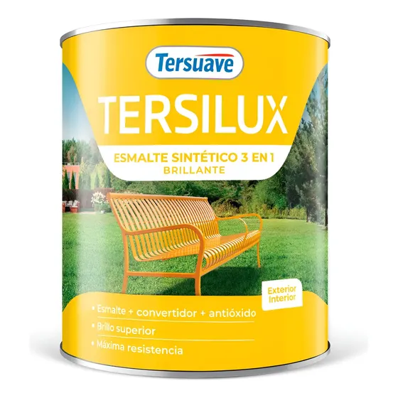 Esmalte Sintético Brillante Negro Tersuave Multipropósito 1L