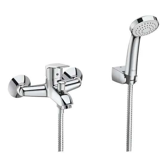 Griferia Ducha Externa Roca Coral - Monocomando - A5a0187c0l Gris Cromado