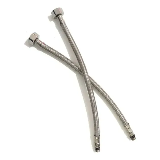 Set X2 Flexibles Litium Mallados 1/2 Monocomando 50cm