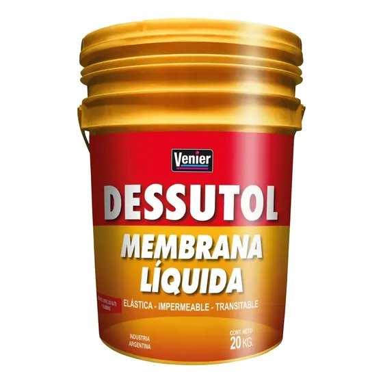 Venier Dessutol Techos Membrana Liquida Con Poliuretano X 20 Color Rojo
