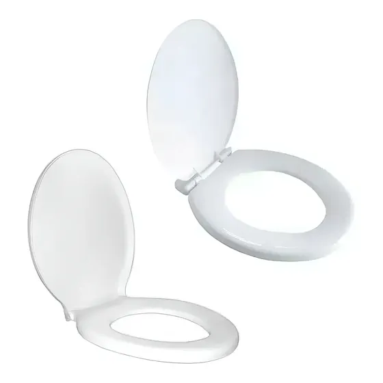 Tapa Inodoro Plástico Blanca Universal D'accord 37x40 cm