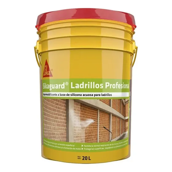 Silicona Ladrillos Impermeabilizante Sika 20lt Color Incoloro